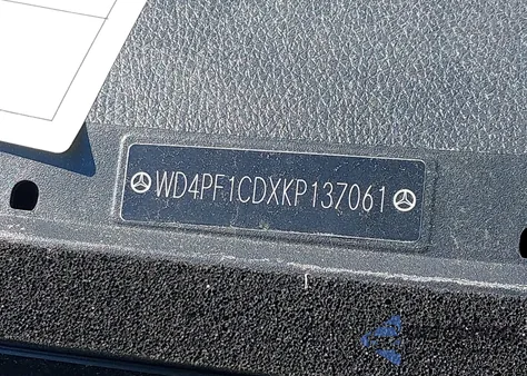 2019 Mercedes-Benz Sprinter 2500 High Roof V6 из США, поврежденный, VIN WD4PF1CDXKP137061